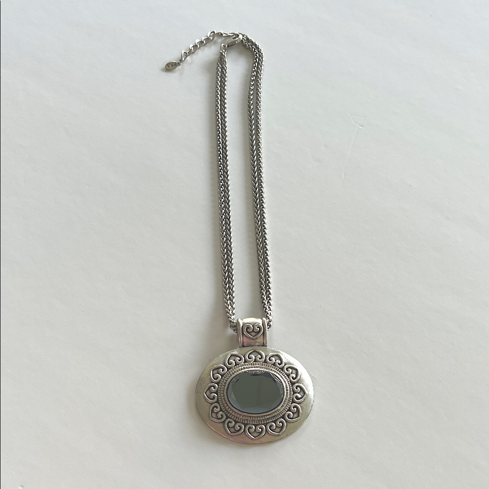 Vintage Silver Pendant Necklace